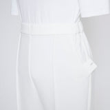 Double Cloth Pin Tuck Pants +