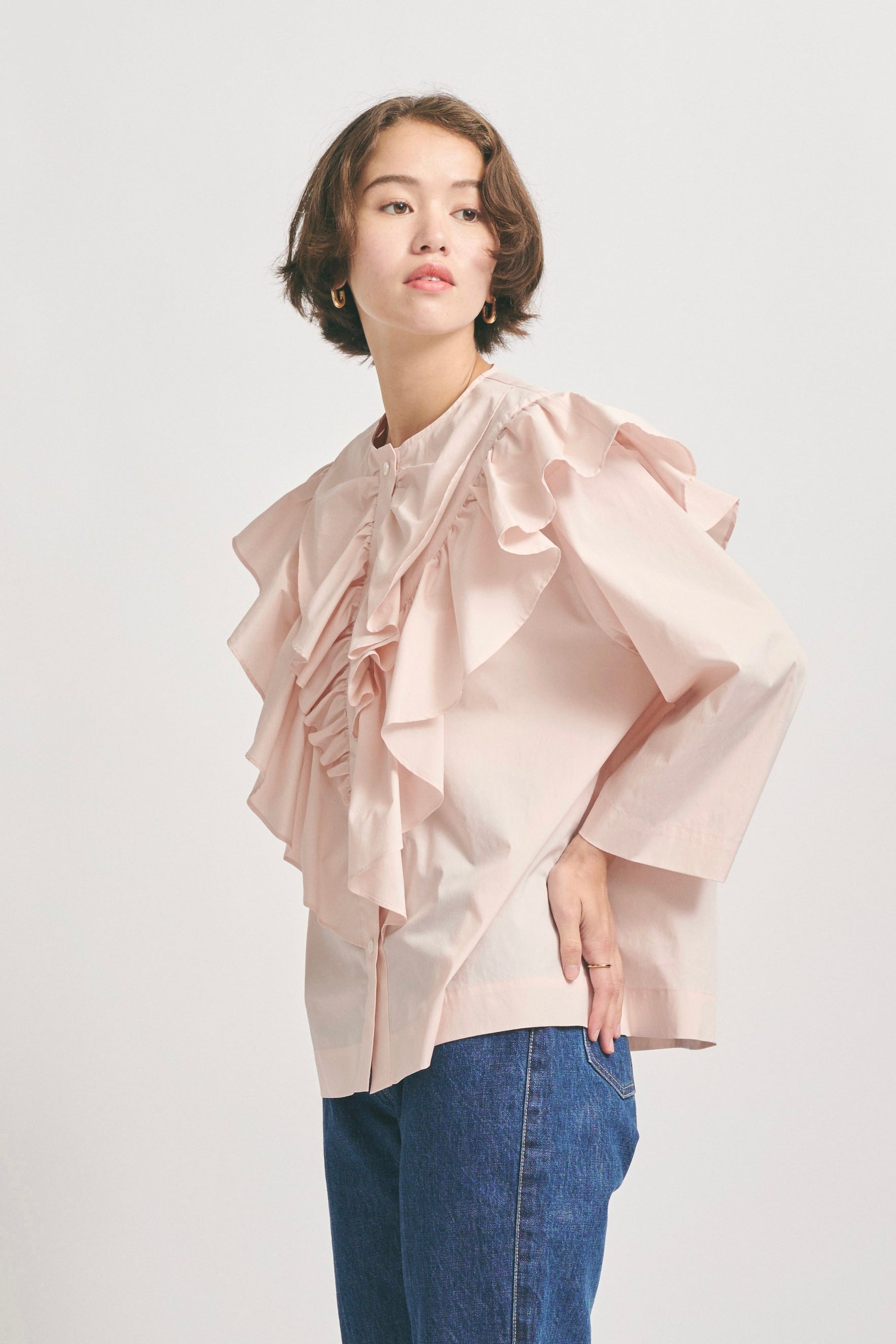 Ruffle Dress Blouse