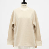 Basic French Terry Rounded Hem T-shirt