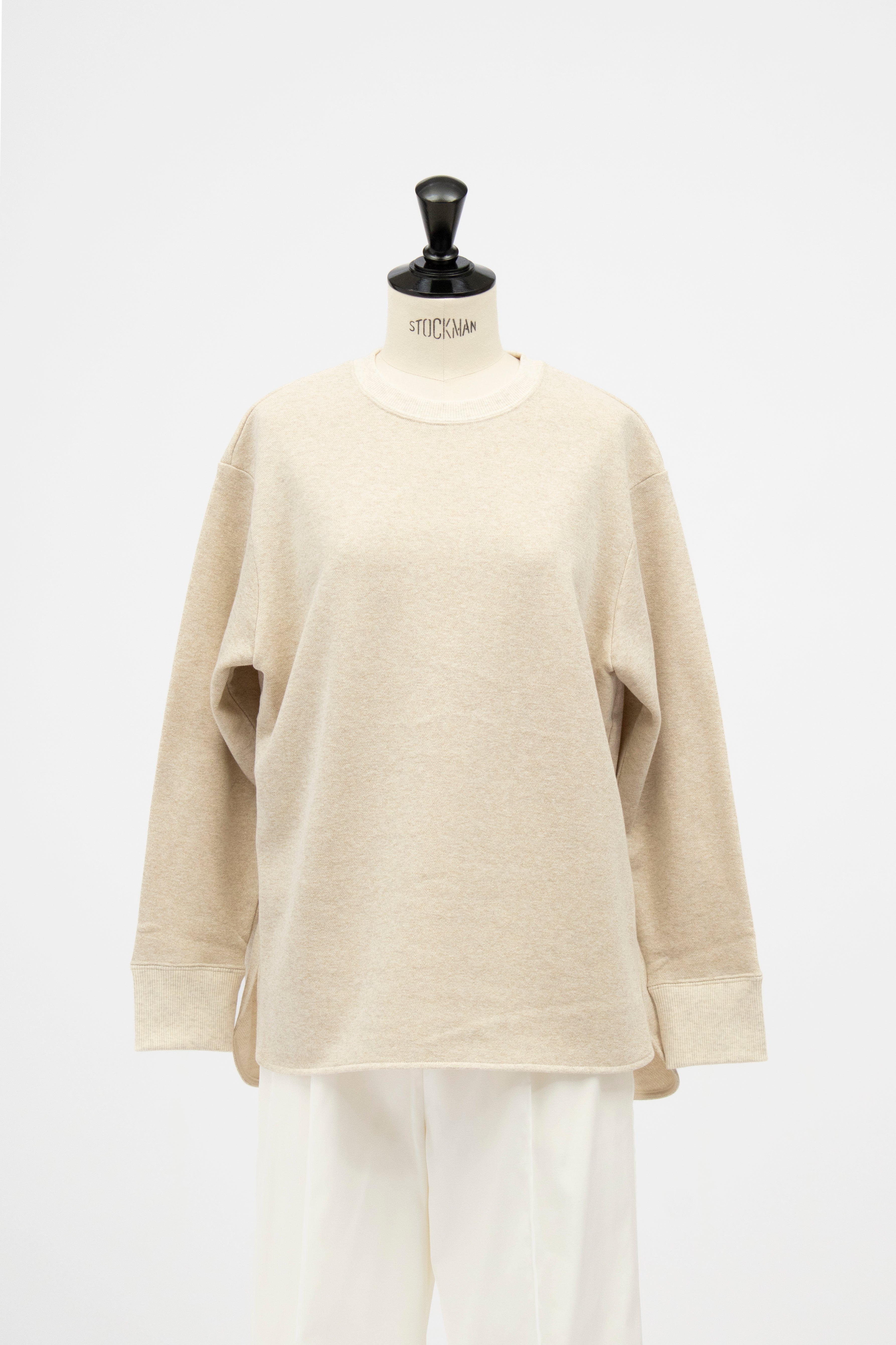 Basic French Terry Rounded Hem T-shirt