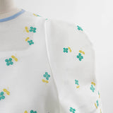 【yori】Lame Clover Puff Sleeve Blouse