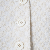 Flower Embroidered Mini Gilet