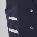 【shirocon】Dry Gaberdine Handsome Gilet