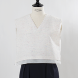 【shirocon】Milky Color Sailor Gilet