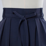 【shirocon】Waist Ribbon Double Tuck Pants