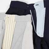 【shirocon】Waist Ribbon Double Tuck Pants