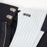 【shirocon】Waist Ribbon Double Tuck Pants