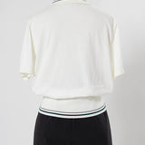 【yori】Mini Frill Polo Knit