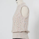 Marbled Knit Sleeveless Top