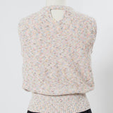 Marbled Knit Sleeveless Top