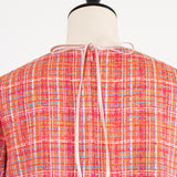【yori】Check Flared Blouse