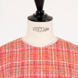 【yori】Check Flared Blouse