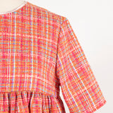 【yori】Check Flared Blouse