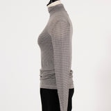Cashmere Silk Sheer Turtleneck
