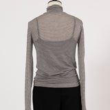 Cashmere Silk Sheer Turtleneck
