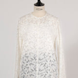 Lace Jacquard Blouse