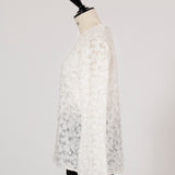 Lace Jacquard Blouse