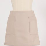 Pocket Wool Mini Skirt