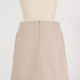 Pocket Wool Mini Skirt