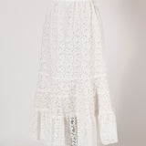 Flocky Lace Skirt