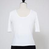 (yori) Shoulder Pad Half Sleeve Tee