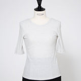 Shoulder Pad Lame Half Sleeve Tee