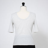 Shoulder Pad Lame Half Sleeve Tee