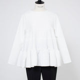 Floral Jacquard Tiered Blouse