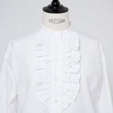 (yori) Ruffle Gather Blouse