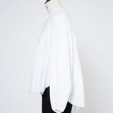 Bi-Color Gathered Blouse