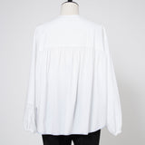 Bi-Color Gathered Blouse