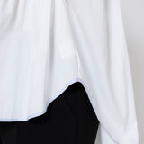 Bi-Color Gathered Blouse