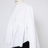Bi-Color Gathered Blouse