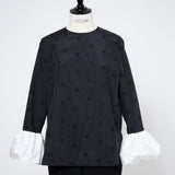 (yori) Blossom Balloon Cuff Blouse