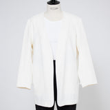 (yori) Dry Oxford Ribbon Sleeve Jacket