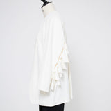 (yori) Dry Oxford Ribbon Sleeve Jacket