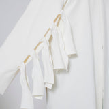 (yori) Dry Oxford Ribbon Sleeve Jacket