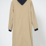 (yori) Hooded Single Long Coat