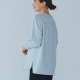 Basic French Terry Rounded Hem T-shirt