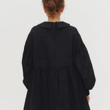 Flat Collar Sheer Blouse