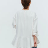 Hem Flare Blouse