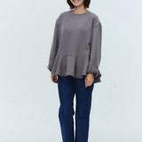 Hem Flare Blouse