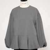 Hem Flare Blouse