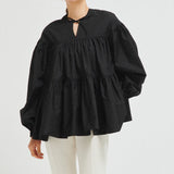Volume Gathered Blouse