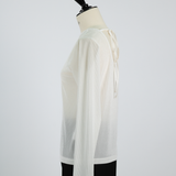 Sheer Velour Backless Tee
