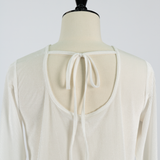 Sheer Velour Backless Tee