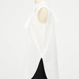 Drape Collar Blouse