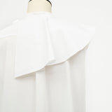Drape Collar Blouse
