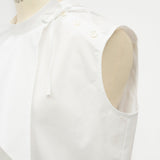 Drape Collar Blouse