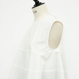 Cotton Tiered Sleeveless Top